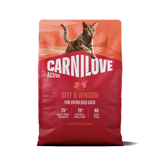 Active Beef & Venison Cat Food for Sterilised Adult Cats