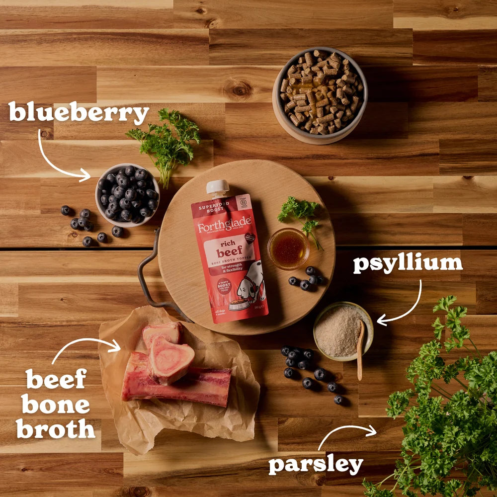 Forthglade Rich Beef Bone Broth Topper 180g