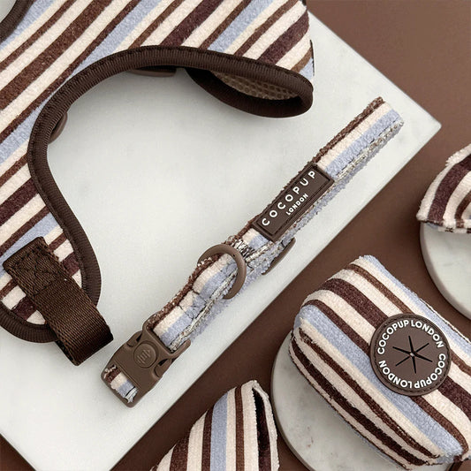 Brown & Blue Stripes Collar