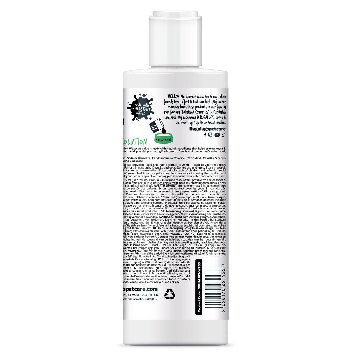 Bugalugs Dental Care Solution 250ml
