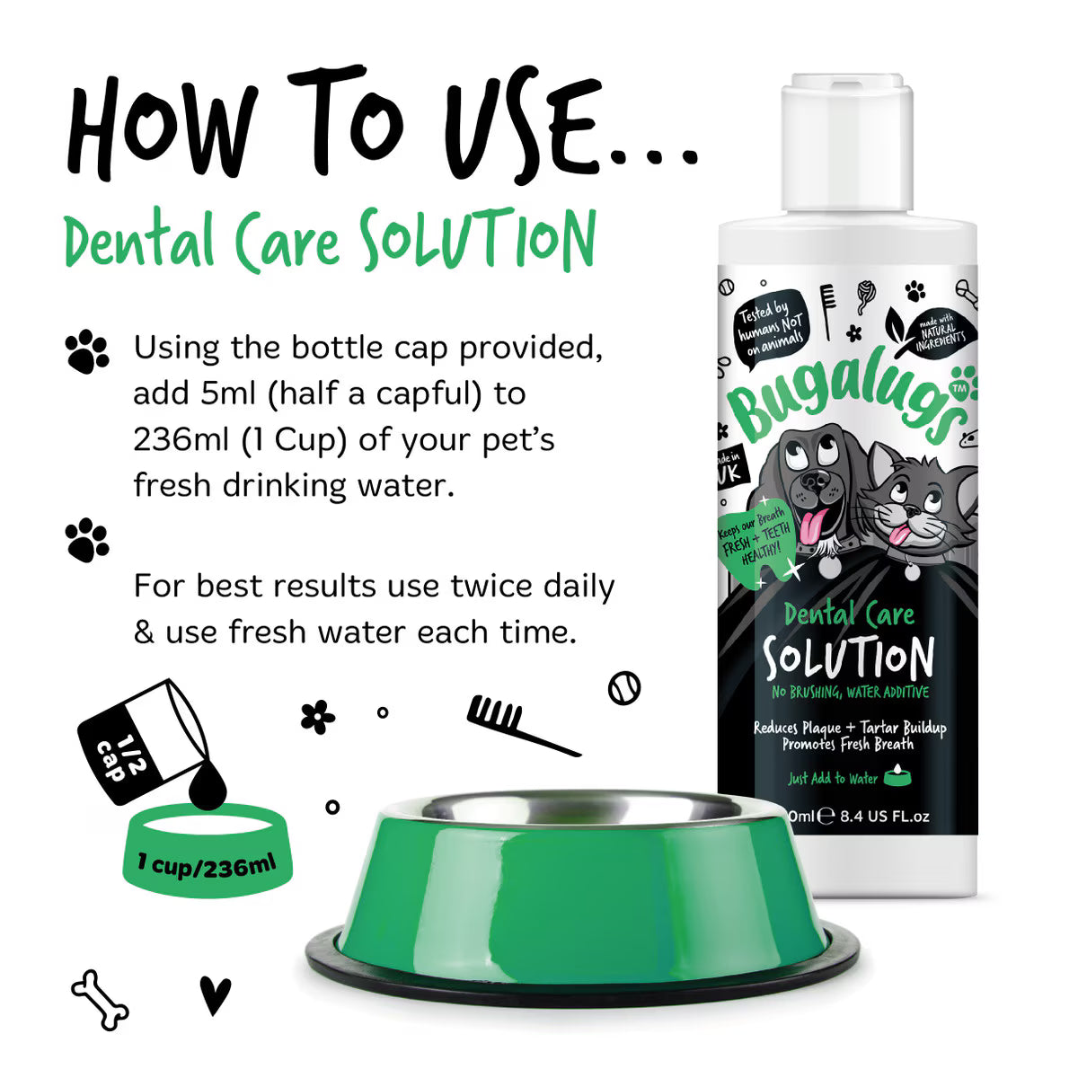 Bugalugs Dental Care Solution 250ml