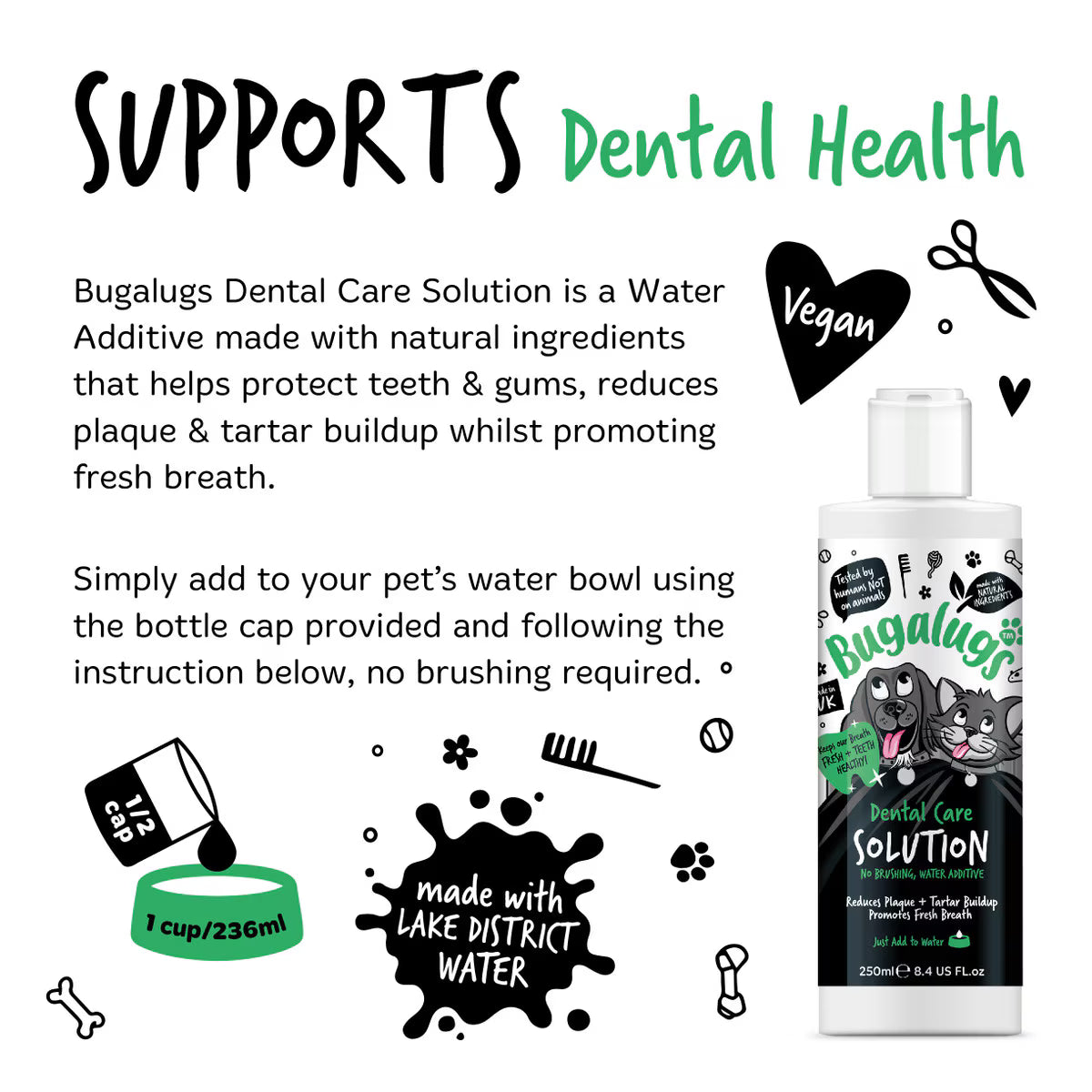 Bugalugs Dental Care Solution 250ml