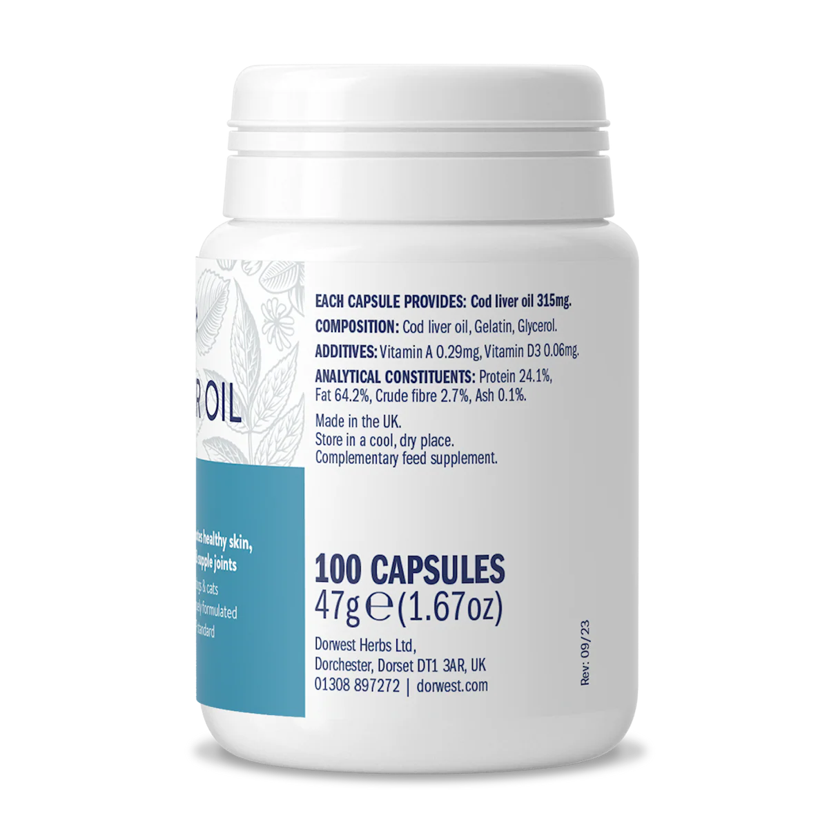 Cod Liver Oil Capsules For Dogs And Cats