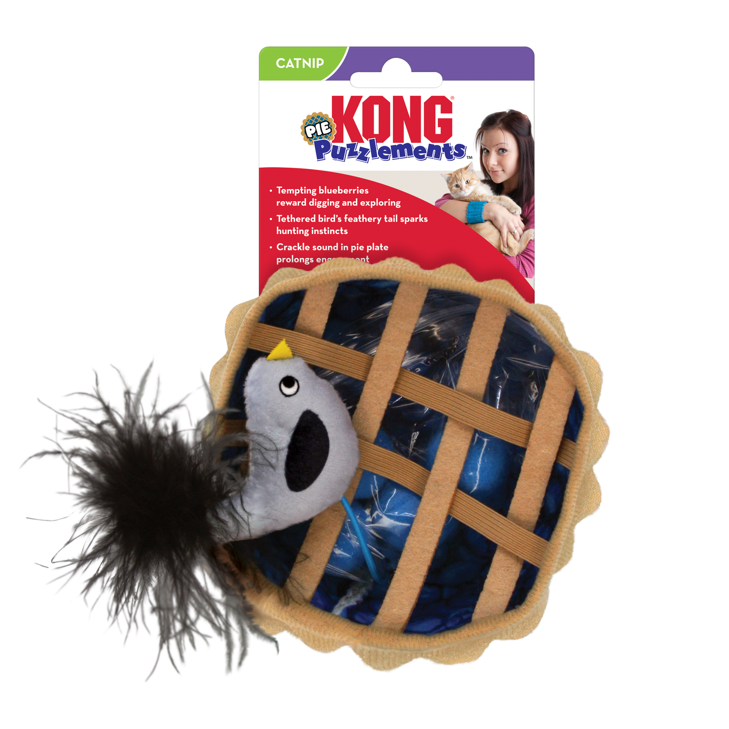 KONG Cat Puzzlements Pie