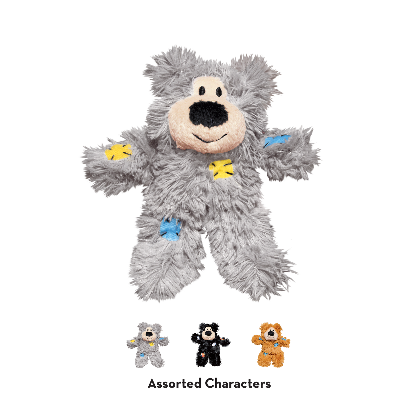 KONG Cat Softies Patchwork Bear