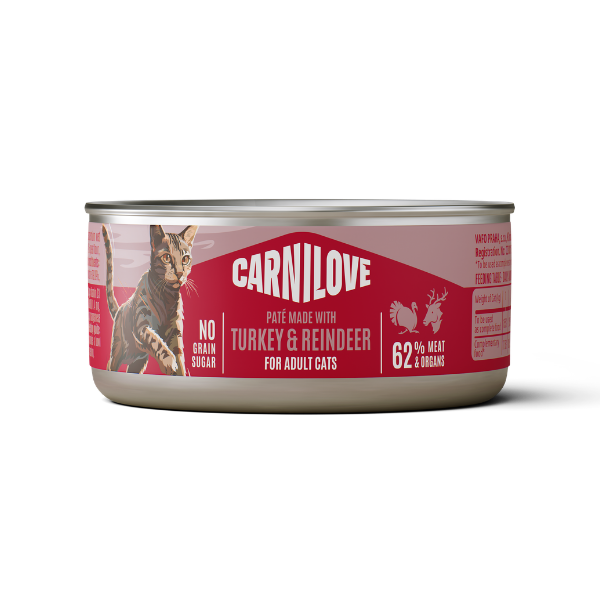 Turkey & Reindeer Wet Cat Food Tin