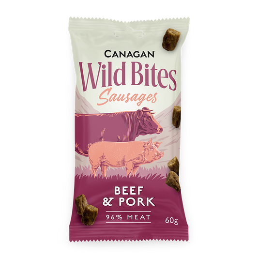 Wild Bites Beef & Pork for Dogs 60g