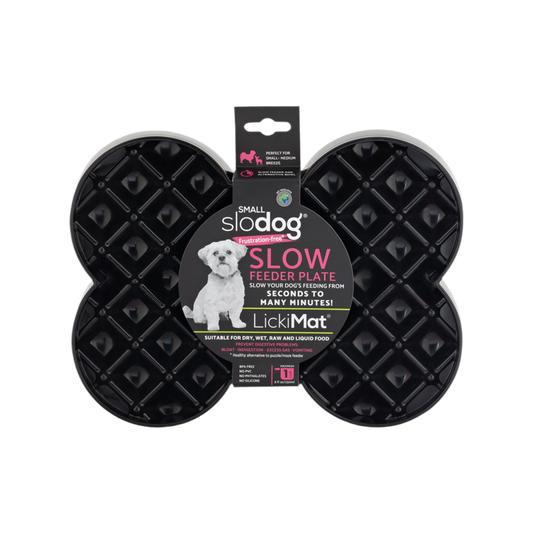 LickiMat Small Slodog Black 25cm