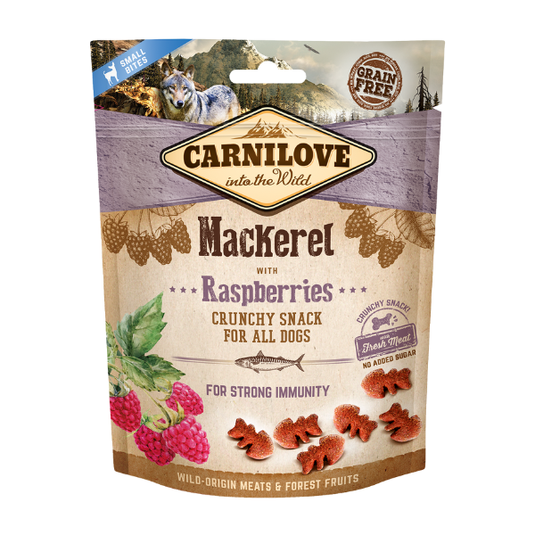 Carnilove Mackerel with Raspberries Crunchy Treats 200g