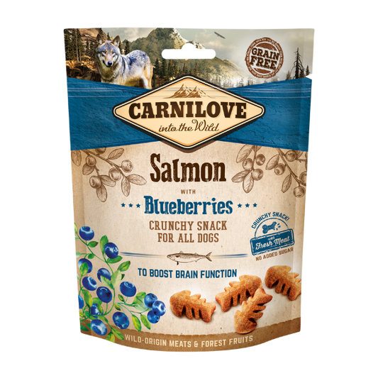 Carnilove Salmon with Blueberries Crunchy Treats 200g