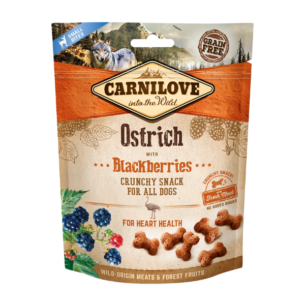 Carnilove Ostrich with Blackberries Crunchy Treats 200g