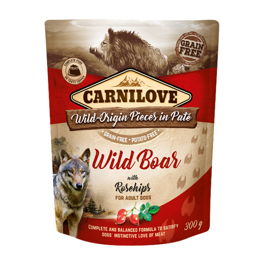 Carnilove Wild Boar with Rosehips 300g