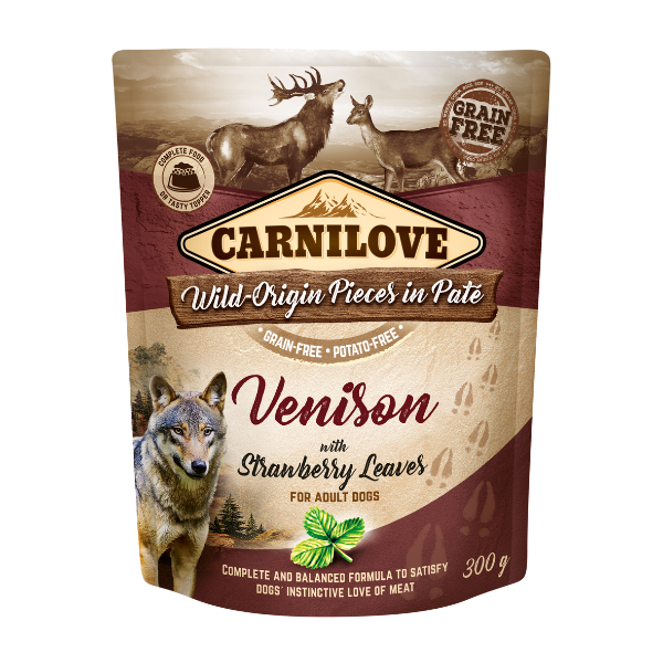 Carnilove Venison with Strawberry Leaves 300g