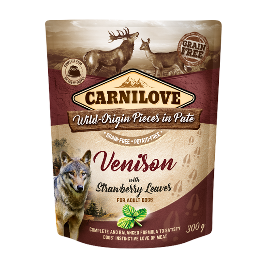 Carnilove Venison with Strawberry Leaves 300g