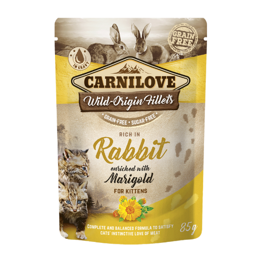 Carnilove Rabbit with Marigold Kitten 85g