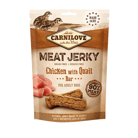 Carnilove Jerky Chicken with Quail Bar Treats 100g