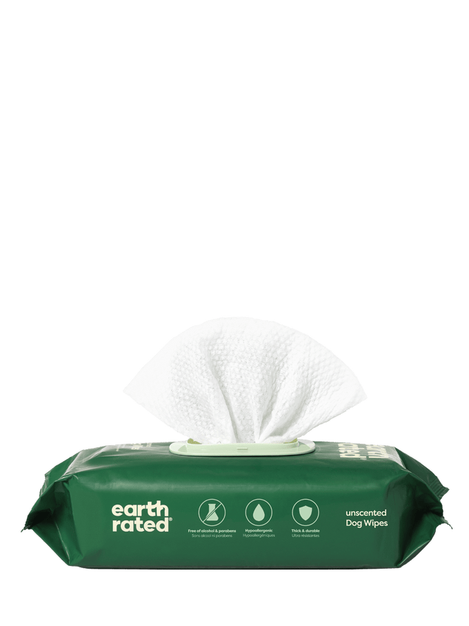 Earth Rated Pet Grooming Wipes 100pk Unscented