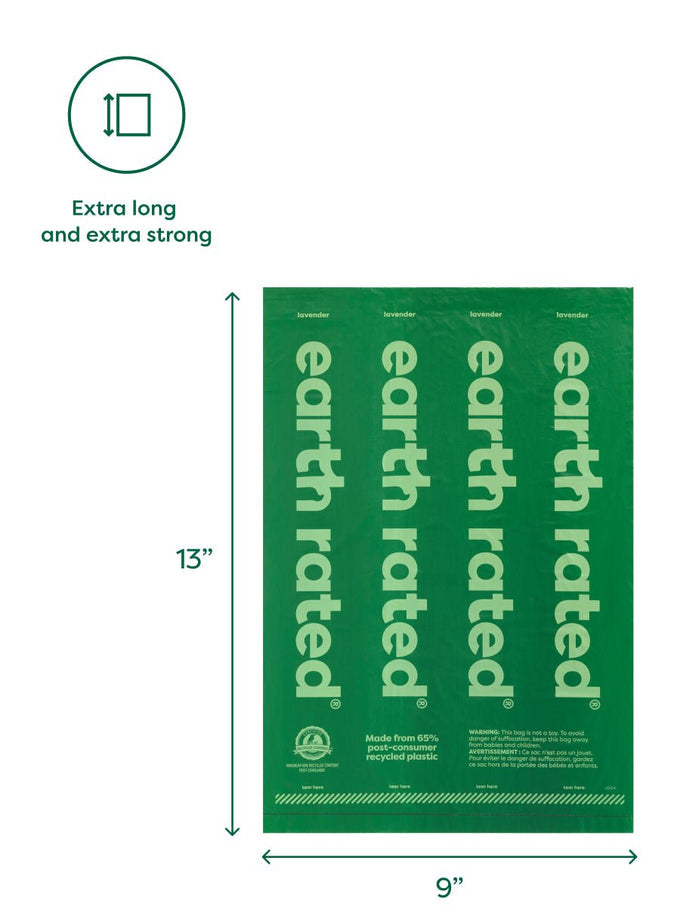 Earth Rated Poop Bags 120 Bags Unscented