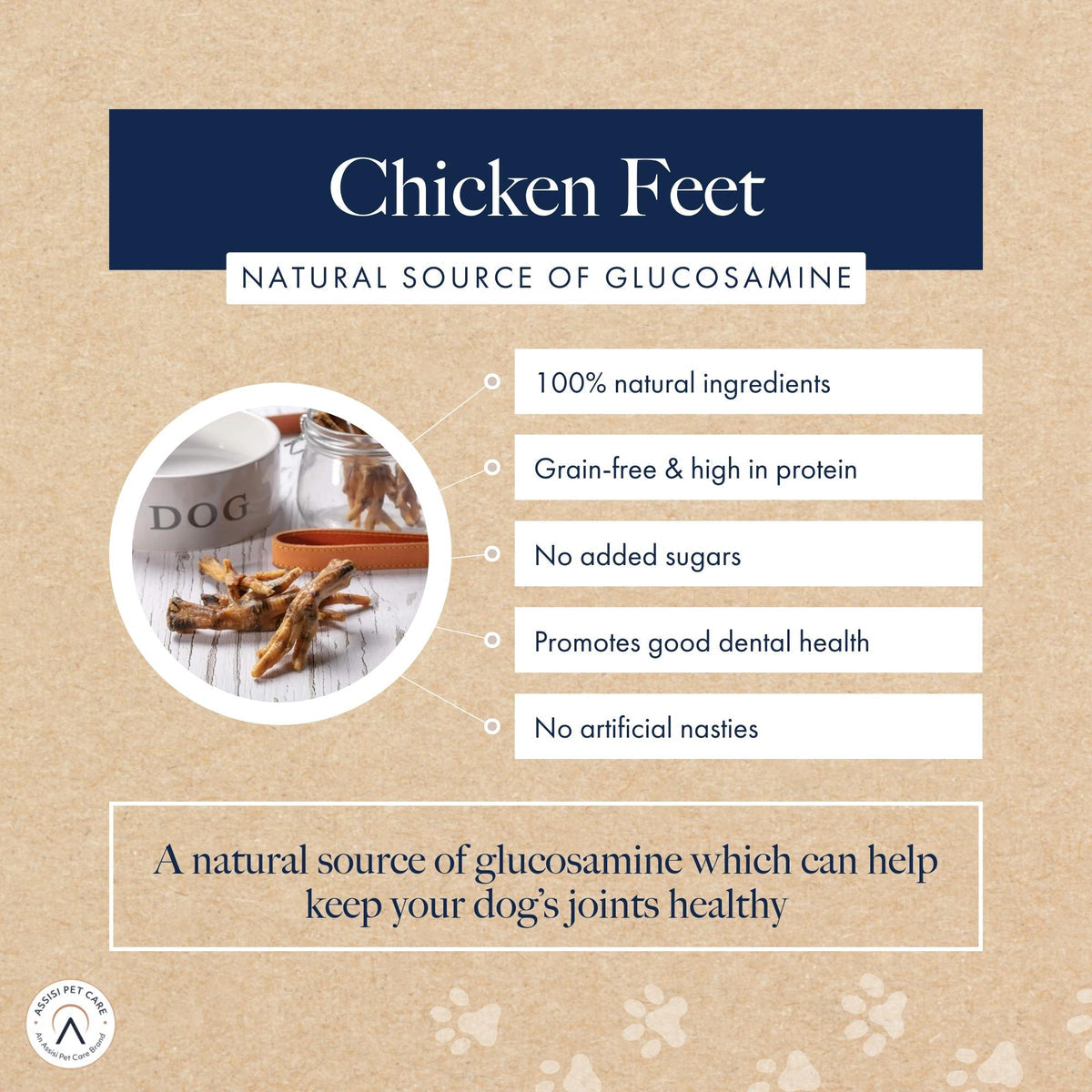 Hollings 100% Natural Chicken Feet 100g