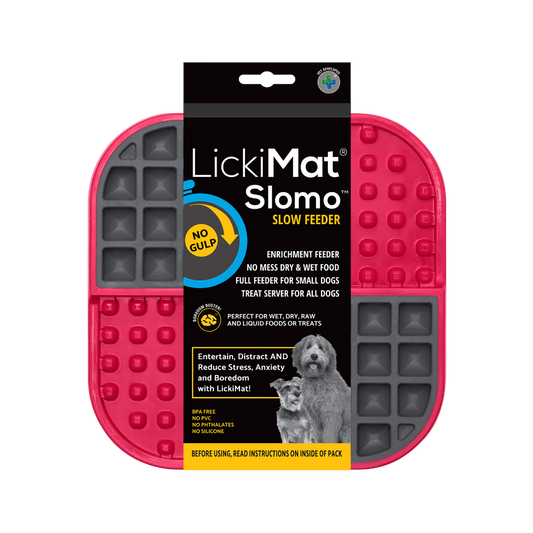 LickiMat Slomo Dog Red 20cm