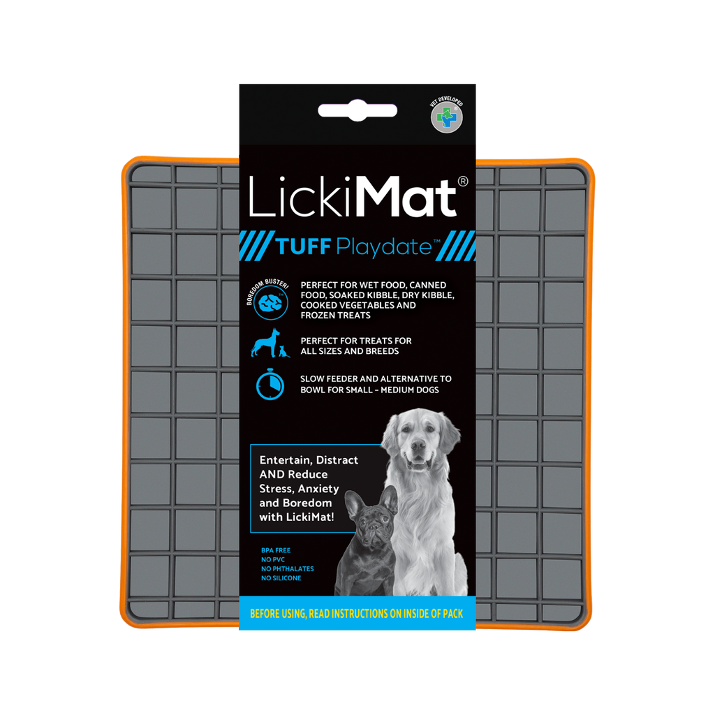 LickiMat Soother Tuff Orange 20cm