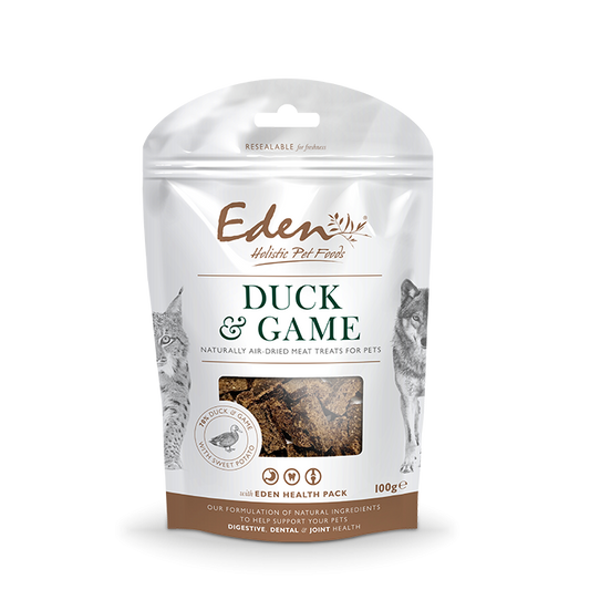 Eden Duck & Game Air Dried Treats 100g