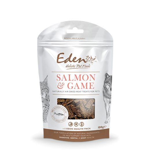 Eden Salmon & Game Air Dried Treats 100g