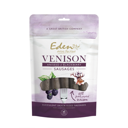 Eden Venison, Aniseed & Blackberry Sausages 5pk