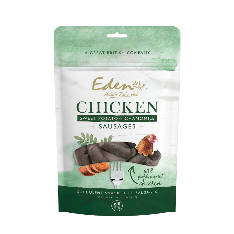 Eden Chicken, Sweet Potato & Chamomile Sausages 10pk