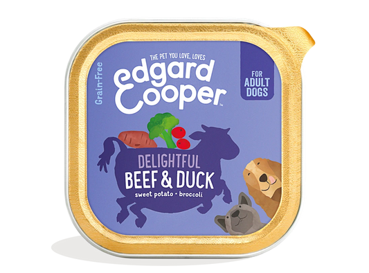 Edgard & Cooper Wet Cup for Dogs in Beef & Duck 150g