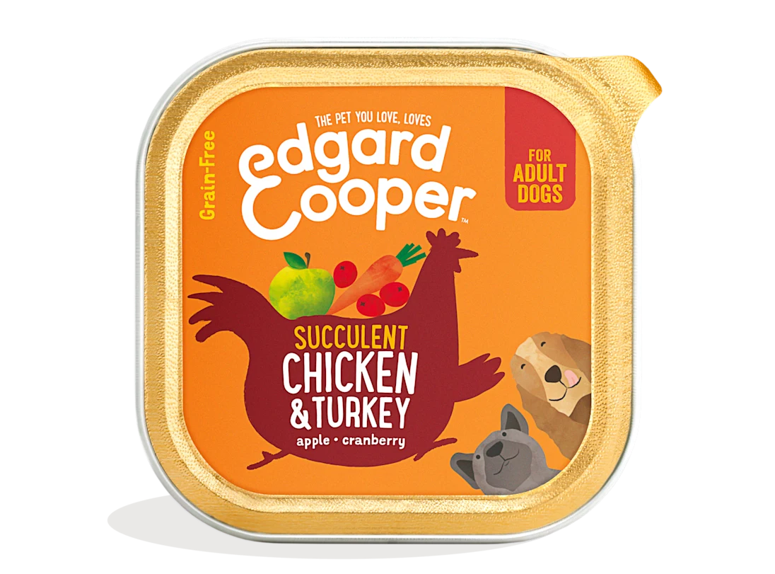 Edgard & Cooper Wet Cup for Dogs in Chicken & Turkey 150g