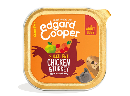Edgard & Cooper Wet Cup for Dogs in Chicken & Turkey 150g