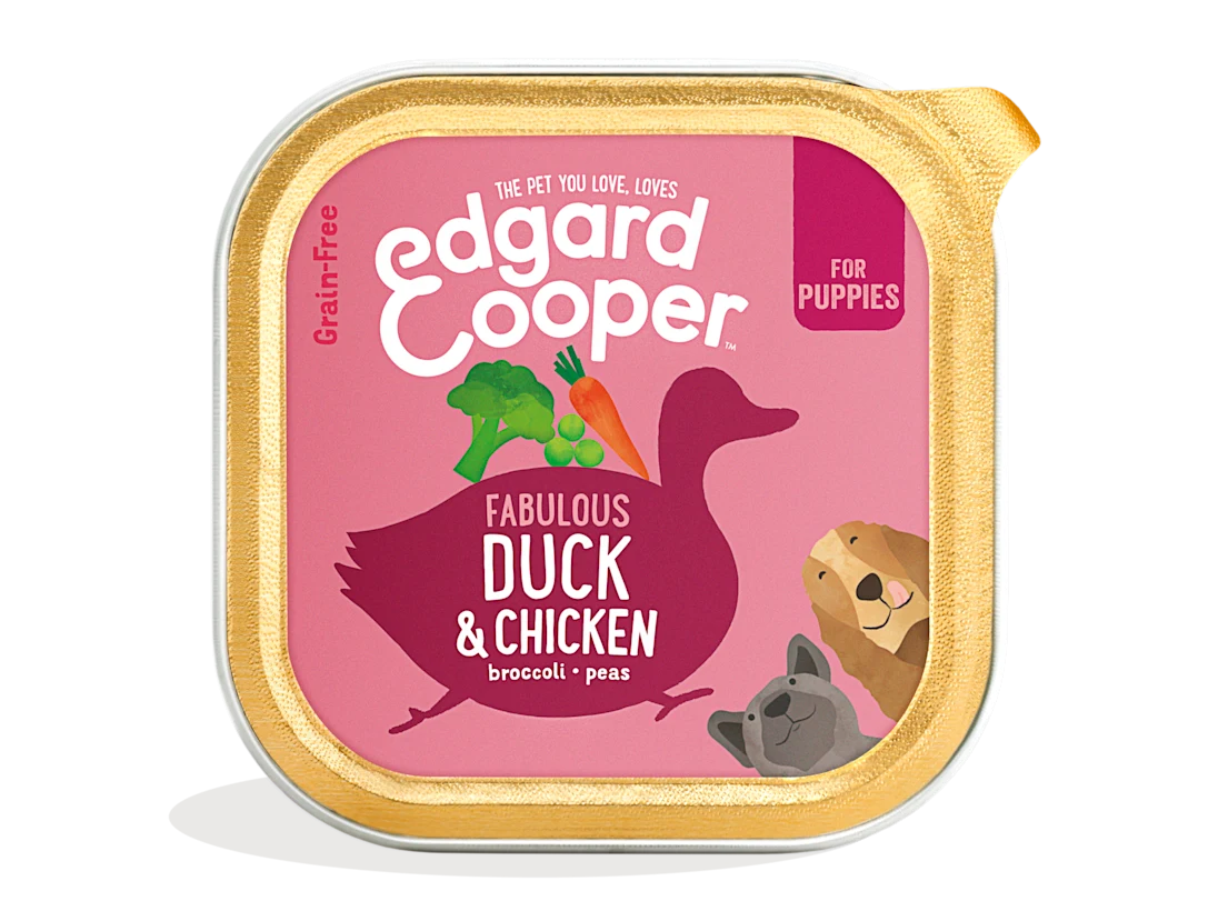 Edgard & Cooper Wet Cup for Puppies in Duck & Chicken 150g