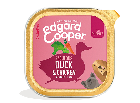 Edgard & Cooper Wet Cup for Puppies in Duck & Chicken 150g