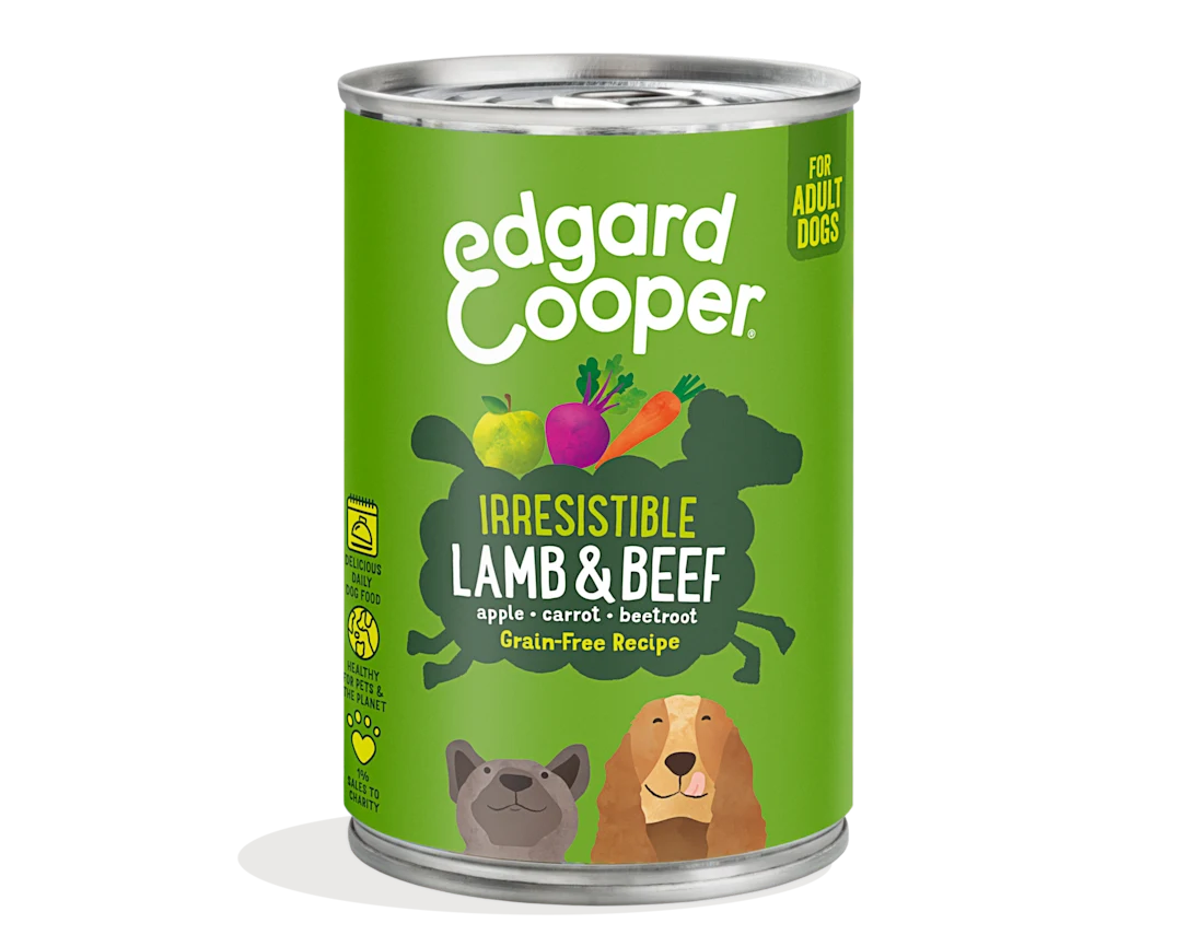 Edgard & Cooper Wet Tin for Dogs in Lamb & Beef 400g