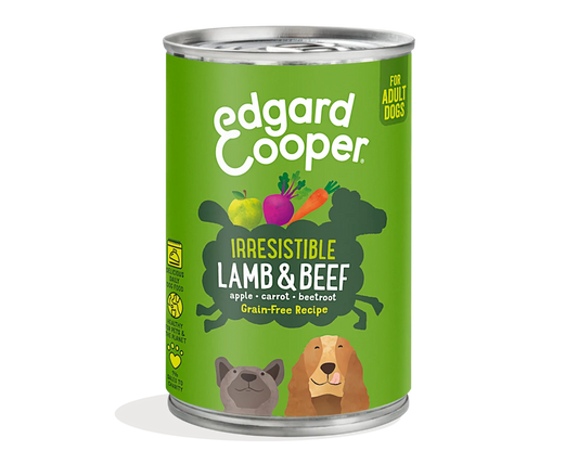 Edgard & Cooper Wet Tin for Dogs in Lamb & Beef 400g