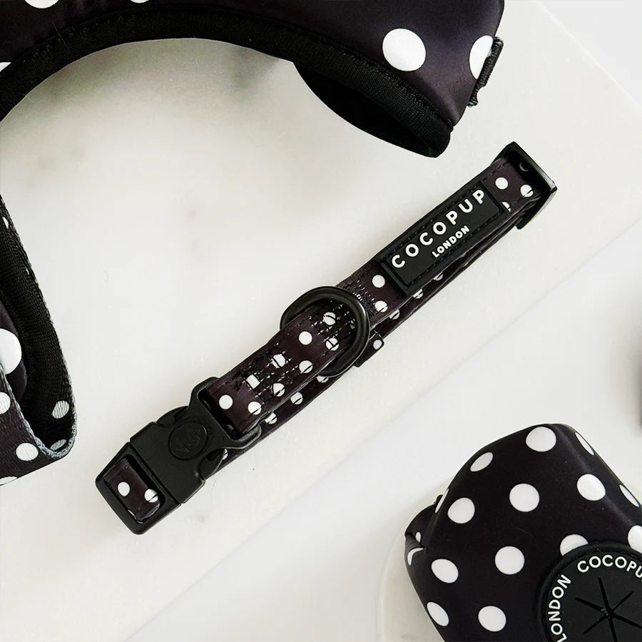 Satin Polka Dot Collar