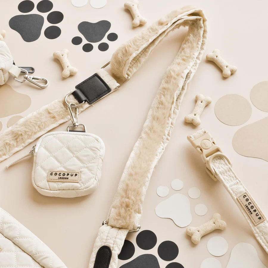 Treat Pouch - Cream Quilted