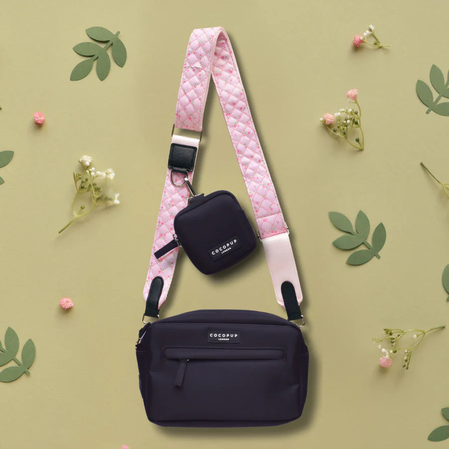 Bag Strap - Quilted Ditsy Floral Pink