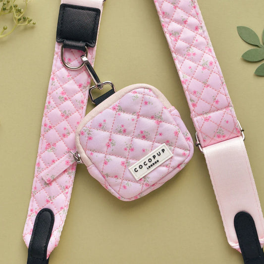 Treat Pouch - Quilted Ditsy Floral Pink