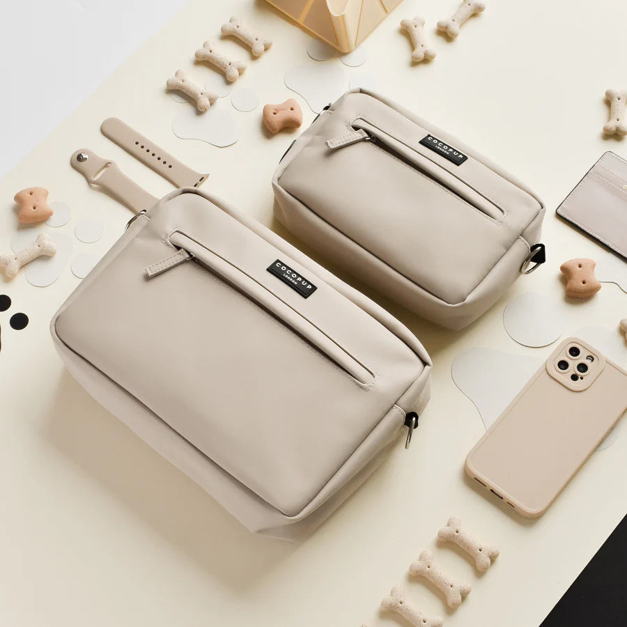 Large Dog Walking Bag - Caramel Latte