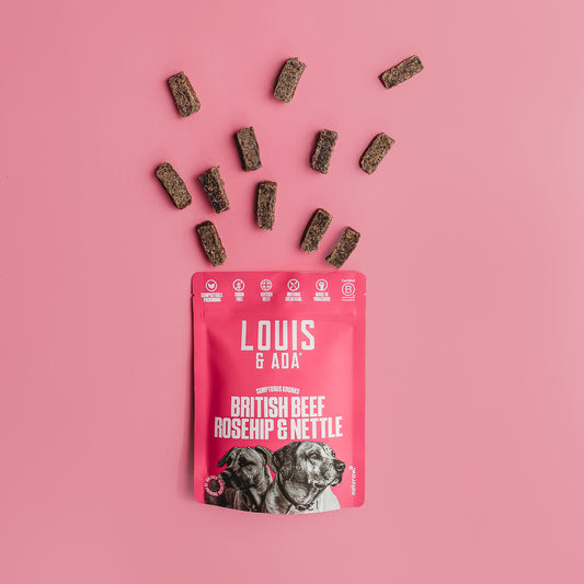 Louis & Ada Beef, Rosehip & Nettle Treats 90g