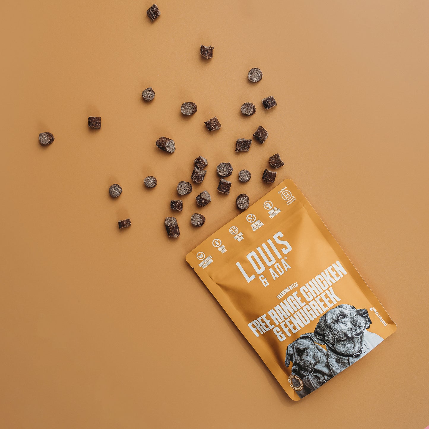 Louis & Ada Free Range Chicken & Fenugreek Treats 70g