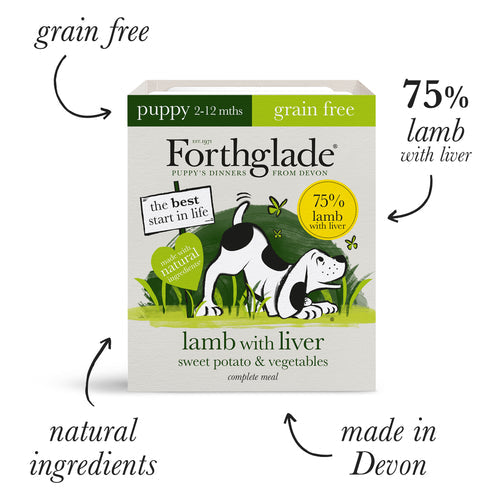 Forthglade Complete Puppy Grain Free Lamb with Liver, Butternut Squash & Vegetables
