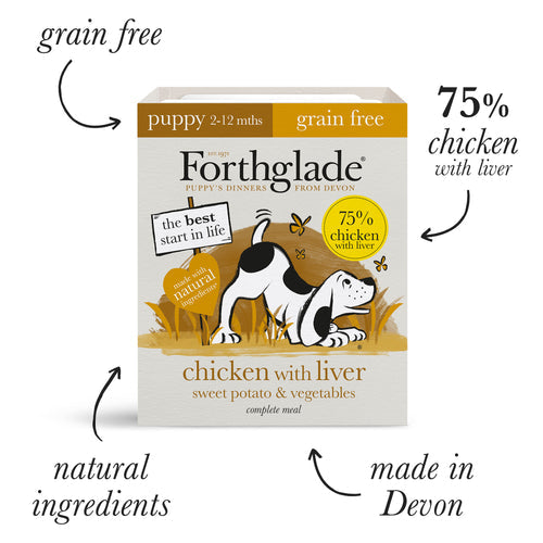 Forthglade Complete Puppy Grain Free Chicken with Liver & Vegetables