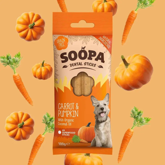 Soopa Carrot & Pumpkin Dental Sticks 100g