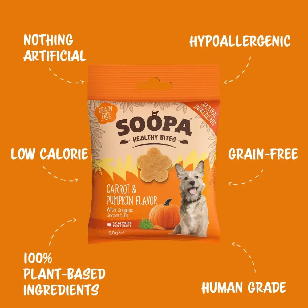 Soopa Carrot and Pumpkin Healthy Bites 50g