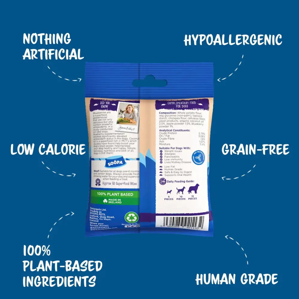 Soopa Apple & Blueberry Healthy Bites 50g