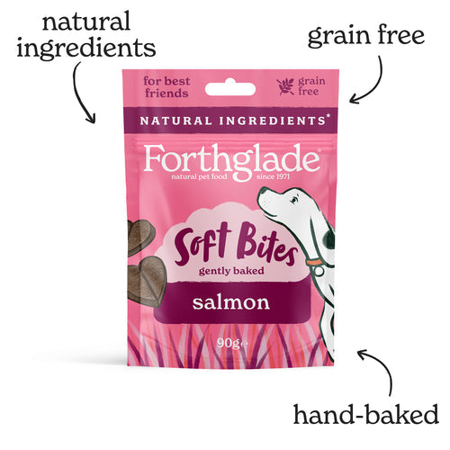 Forthglade Soft Bites Salmon Dog Treats 90g