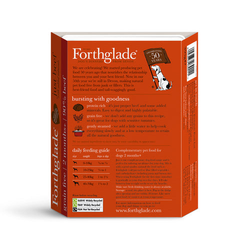 Forthglade Just Chicken, Lamb & Beef Wet Dog Food Variety 12pk